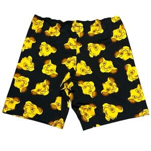 Disney Official Simba Printed Spandex Biker Shorts XS